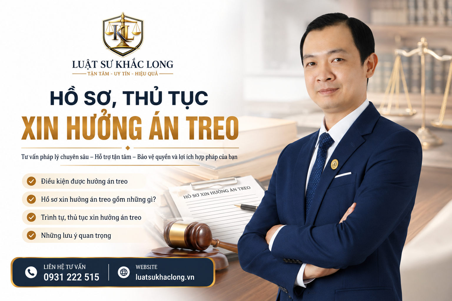 Hồ sơ thủ tục xin hưởng án treo