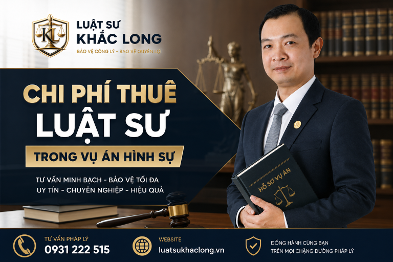 Chi phí thuê luật sư vụ án hình sự