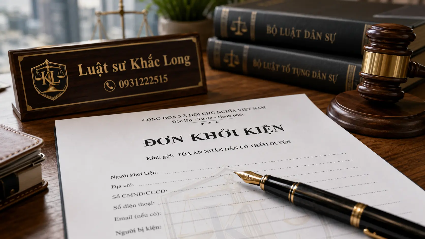hướng dẫn viết đơn ly hôn đơn phương theo mẫu số 23-DS