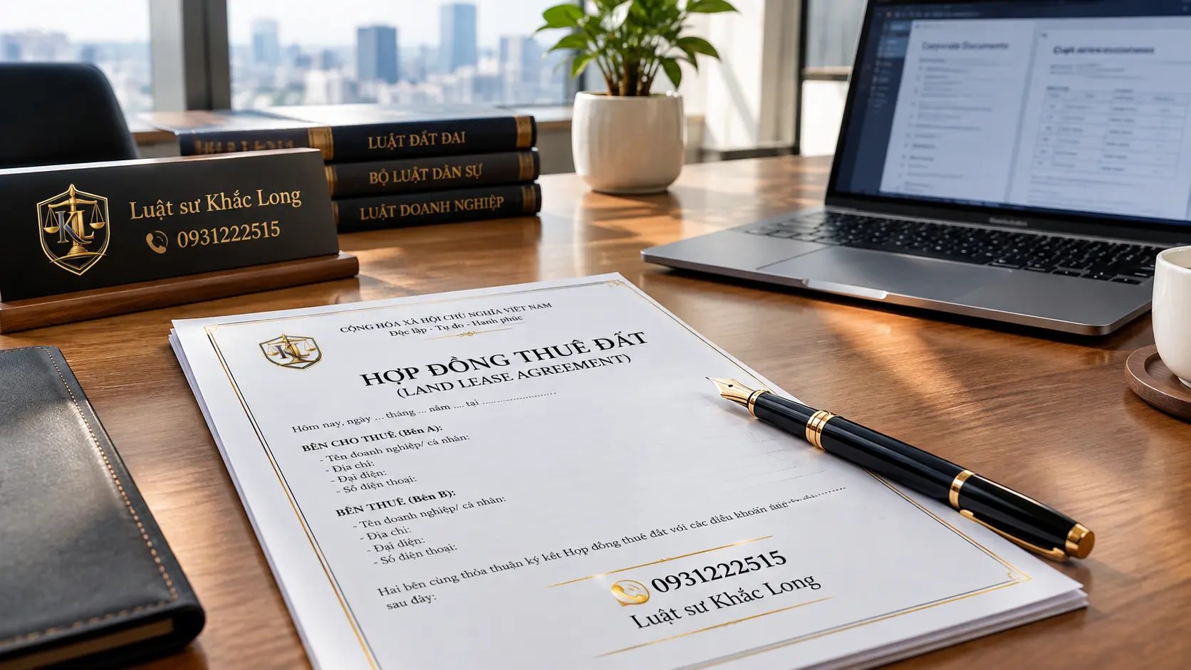 Mẫu hợp đồng thuê đất chuẩn pháp lý giúp bảo vệ tối đa quyền lợi các bên